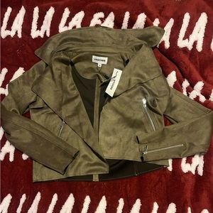 Vigoss faux suede moto style jacket